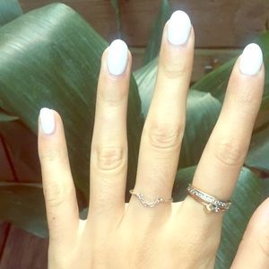 Gorgeous 925 Silver chain ring